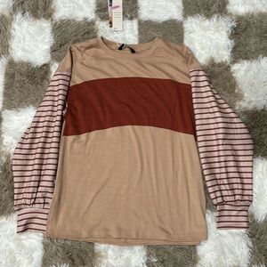 Oversized long sleeve top